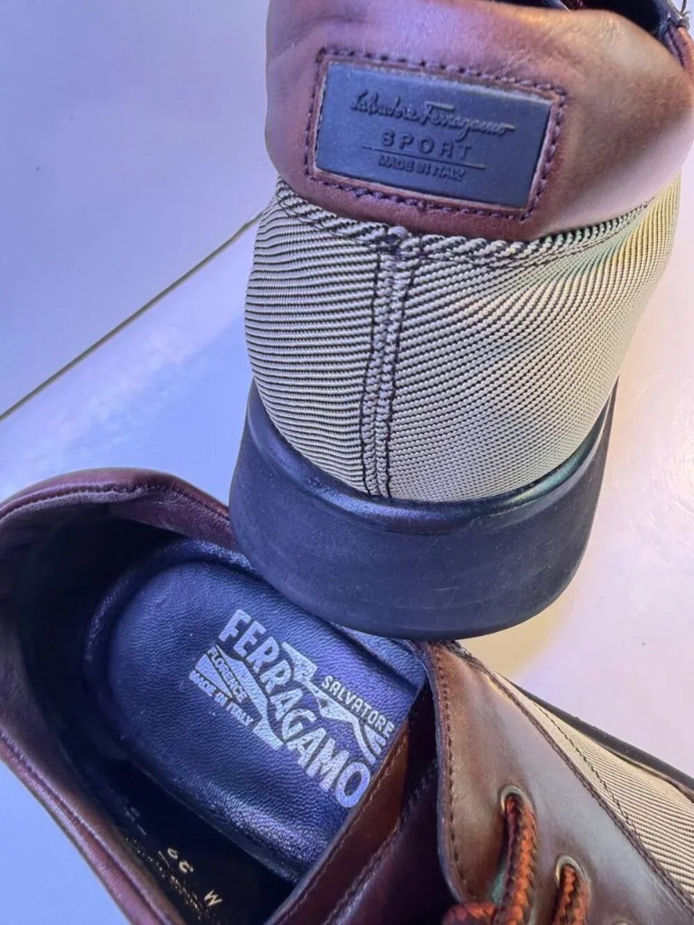 Salvatore Ferragamo Sport Vintage Sneakers – Men’s US 9.5  – Made in Italy - Picture 9 of 15